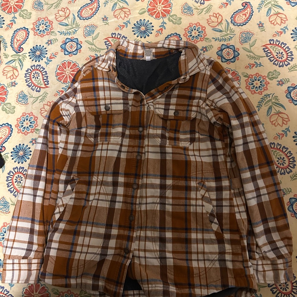 Men's Duluth trading company  Brown flannel Jacket